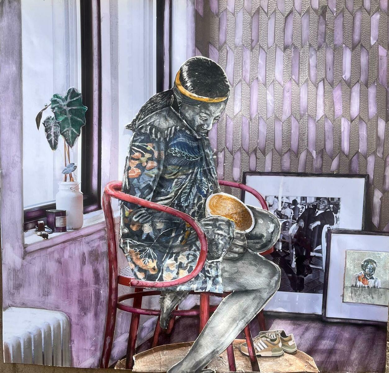 Waves Of Becoming -  framed - Ephia Mmbidi