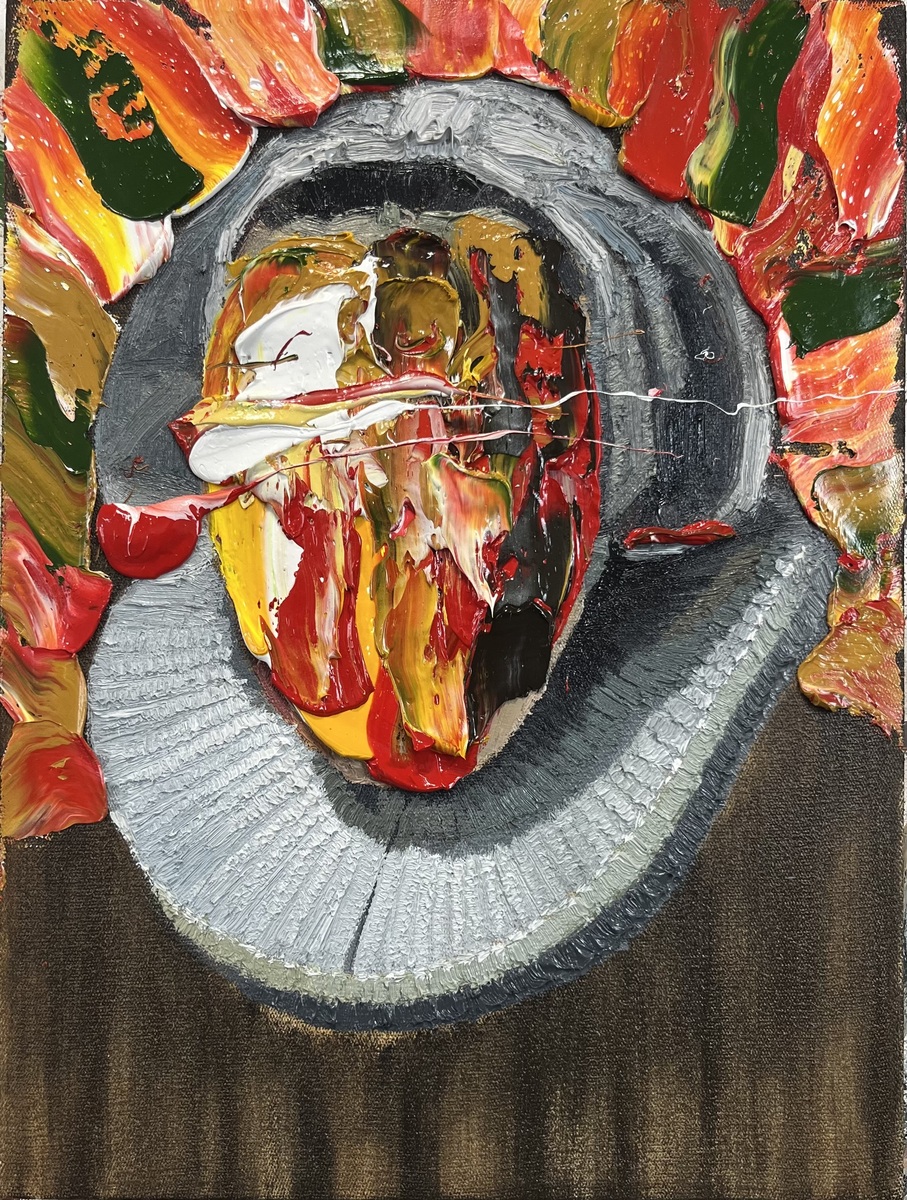 Portrait With Tulips - Frans Smit